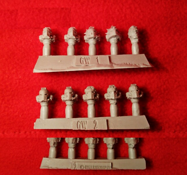 Upgrade set. Blood Angels Legion heads upgrade Set.